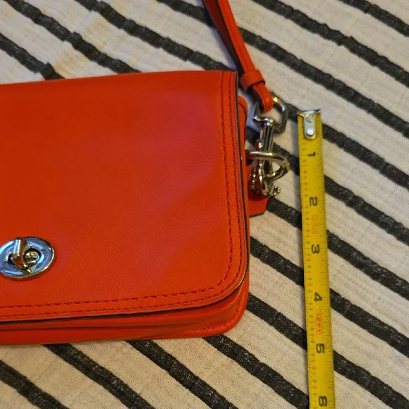 Coach Red Crossbody Bag with Tassel - Picture 9 of 10
